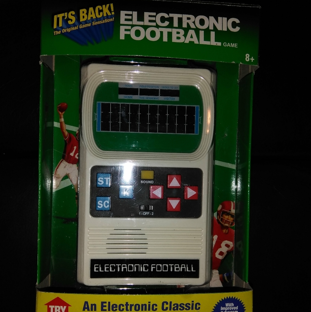 Retro handheld football game